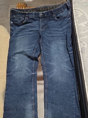 Men's Straight Jeans in Dark Blue